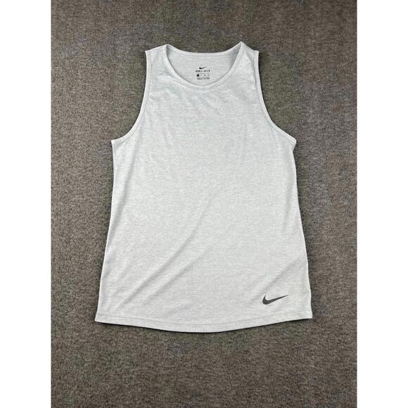 Nike Dri-FIT Womens Tank Top Size XS Light Gray - Picture 1 of 5